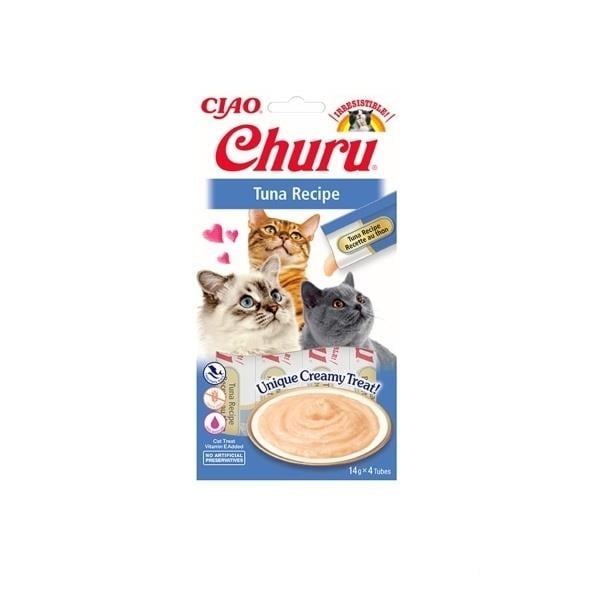 CIAO Churu Cream Ton Balıklı Krema Kedi Ödül Maması 14 Gr (4'lü)