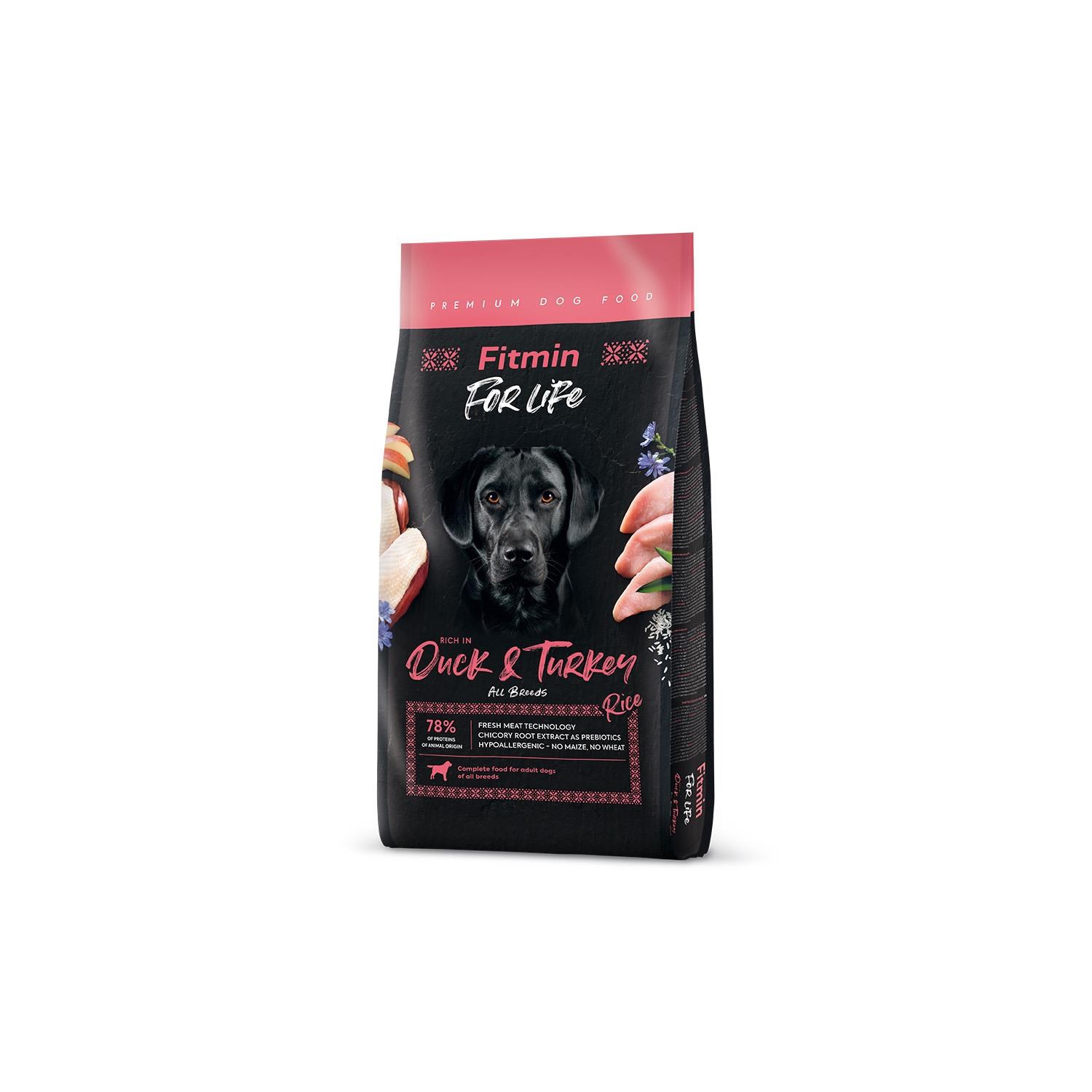 Fitmin For Life Duck & Turkey Ördek ve Hindi Etli Yetişkin Köpek Maması 12 Kg