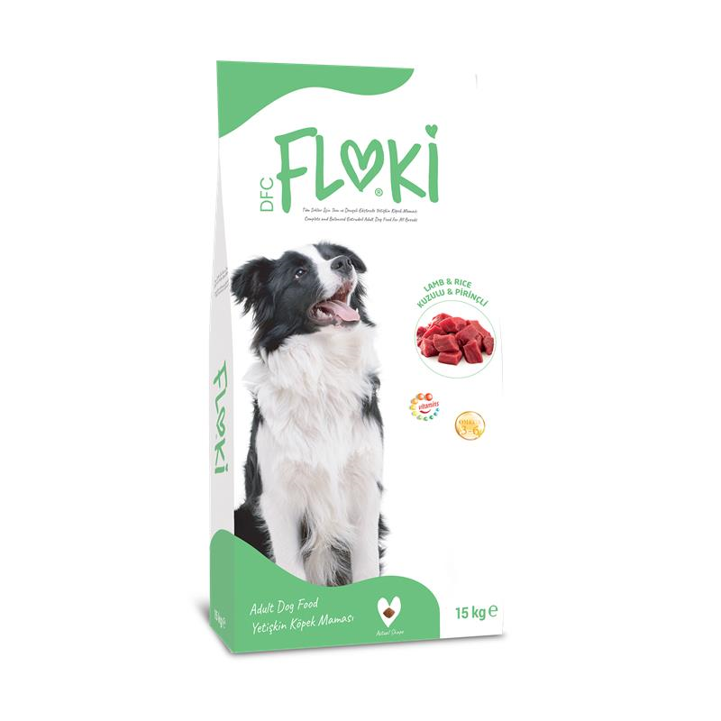Floki Yetişkin Köpek Maması Kuzulu & Pirinçli 15 Kg