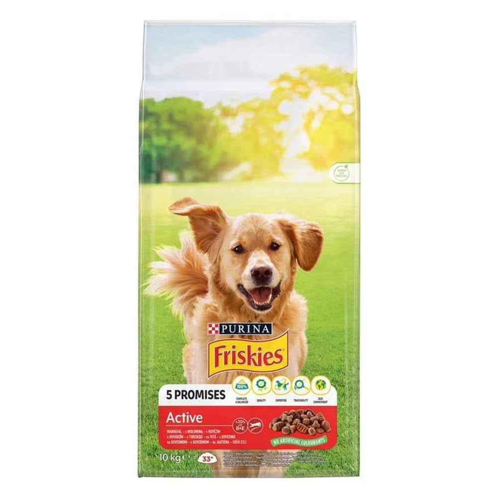 Friskies Active Sığır Etli Yetişkin Köpek Maması 10 Kg