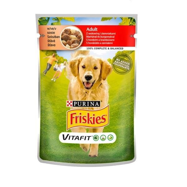 Friskies Sığır Etli ve Patatesli Yaş Köpek Maması 100 Gr