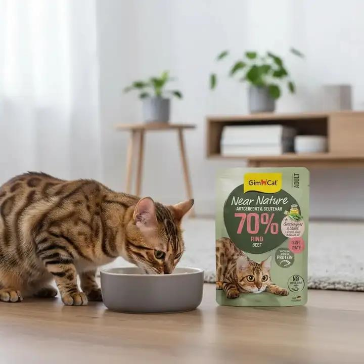 GimCat Near Nature Ezme Sığır Etli Yetişkin Kedi Konservesi 85 Gr