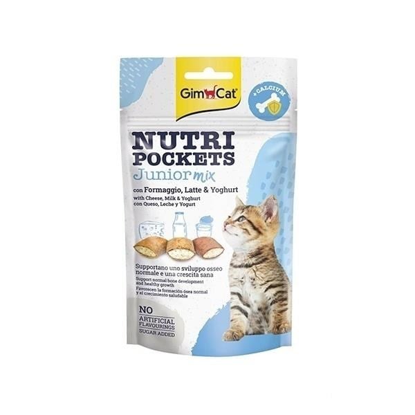 GimCat Nutripockets Junior Mix Kedi Ödül Maması 60 Gr