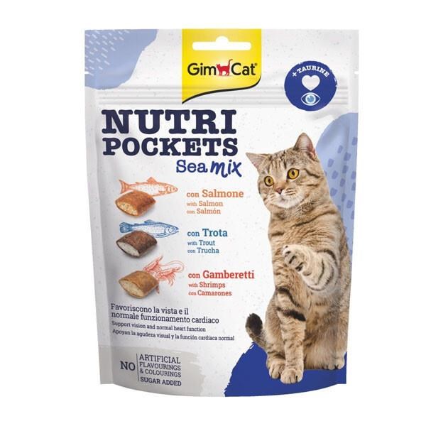 GimCat Nutripockets Sea Mix Taurinli Kedi Ödül Maması 150 Gr