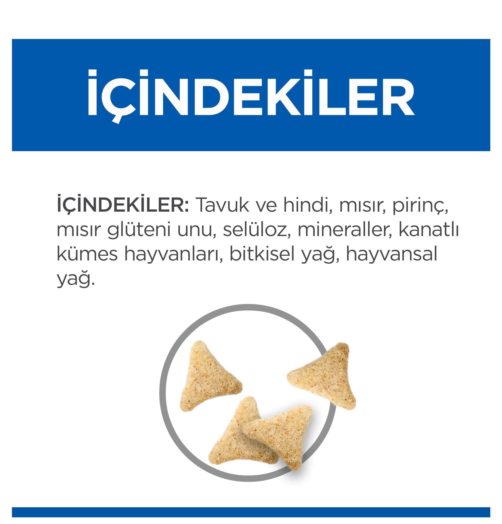 Hill's SCIENCE PLAN Hairball & Indoor Yetişkin Tavuklu Kedi Maması 1,5 Kg