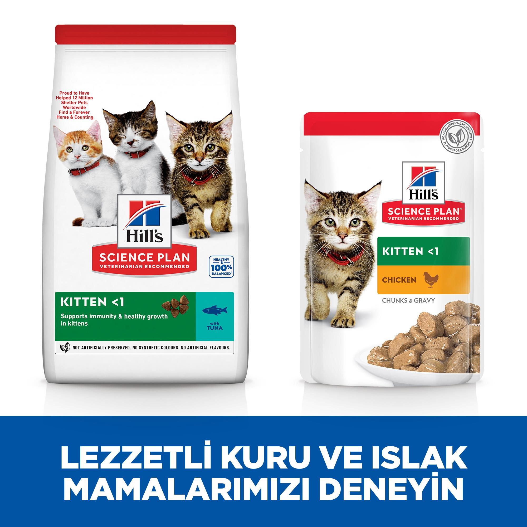 Hill's SCIENCE PLAN Kitten Ton Balıklı Yavru Kedi Maması  1,5 Kg