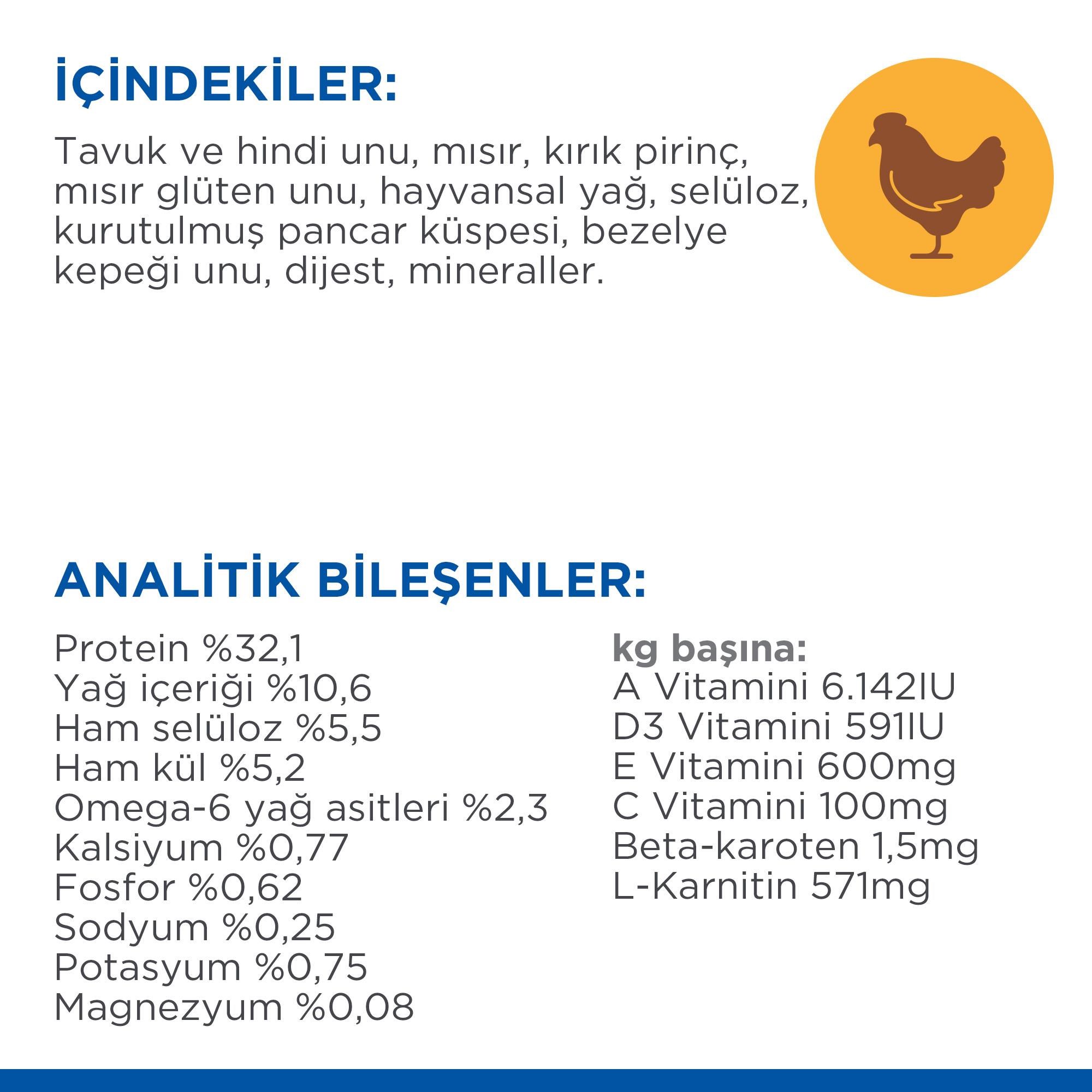 Hill's SCIENCE PLAN Light Yetişkin Tavuklu Kedi Maması 1,5 Kg