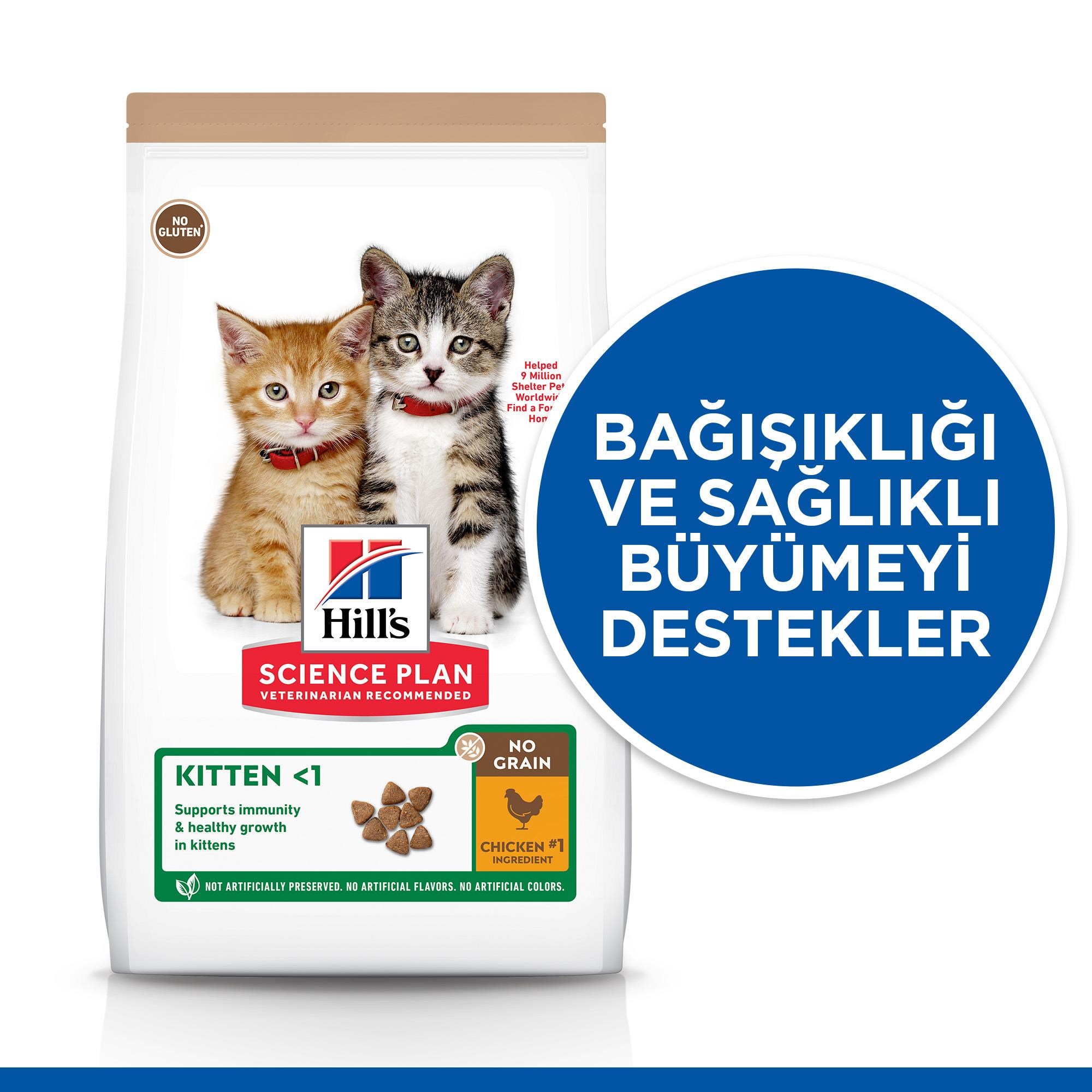 Hill's SCIENCE PLAN No Grain Tavuklu Tahılsız Yavru Kedi Maması 1,5 Kg