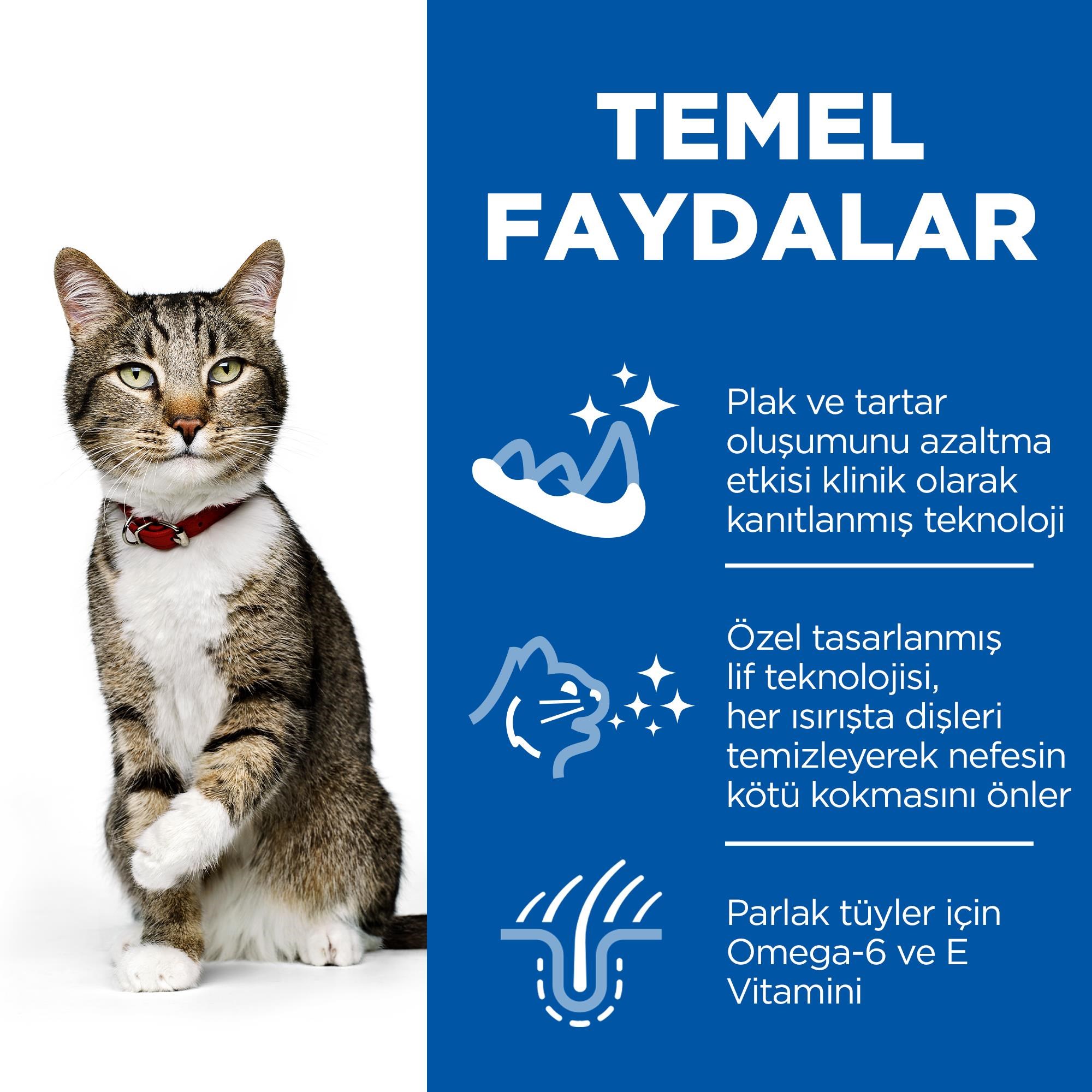 Hill's SCIENCE PLAN Oral Care Yetişkin Tavuklu Kedi Maması 1,5 Kg