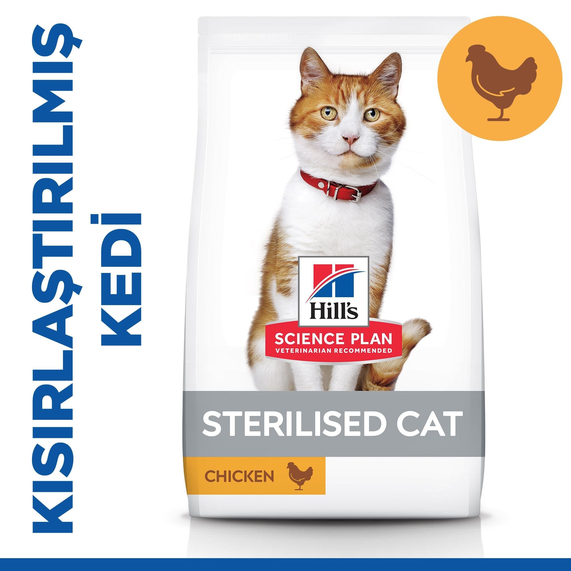 Hill's SCIENCE PLAN Sterilised Yetişkin Tavuklu Kedi Maması 10 Kg