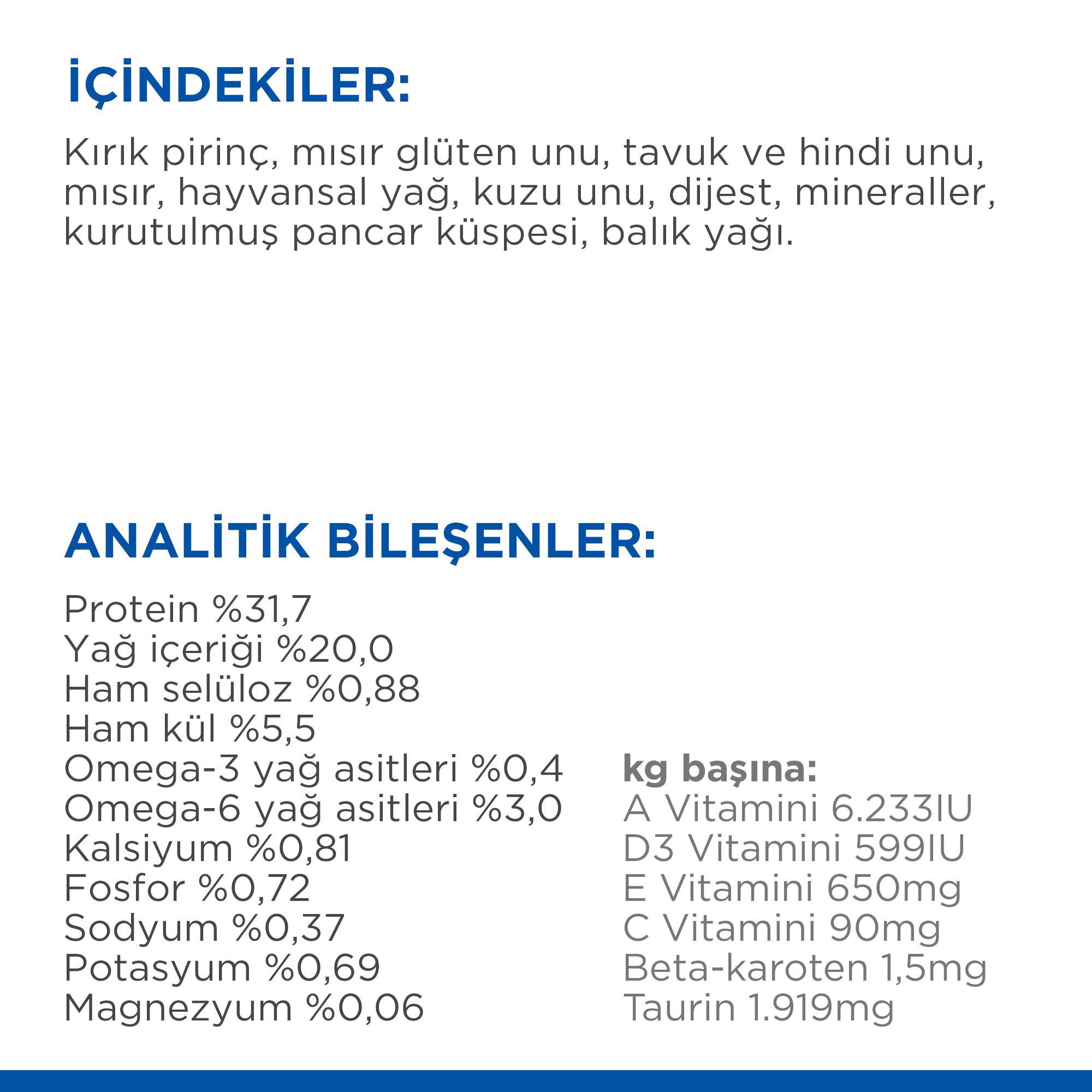 Hill's SCIENCE PLAN Yetişkin Kuzulu Kedi Maması 10 Kg