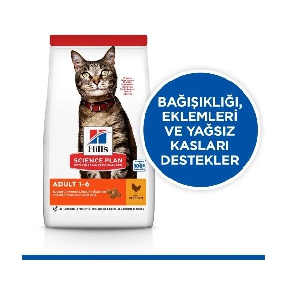 Hill's SCIENCE PLAN Yetişkin Tavuklu Kedi Maması 3 Kg