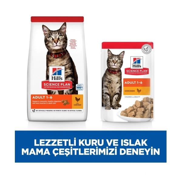 Hill's SCIENCE PLAN Yetişkin Tavuklu Kedi Maması 3 Kg