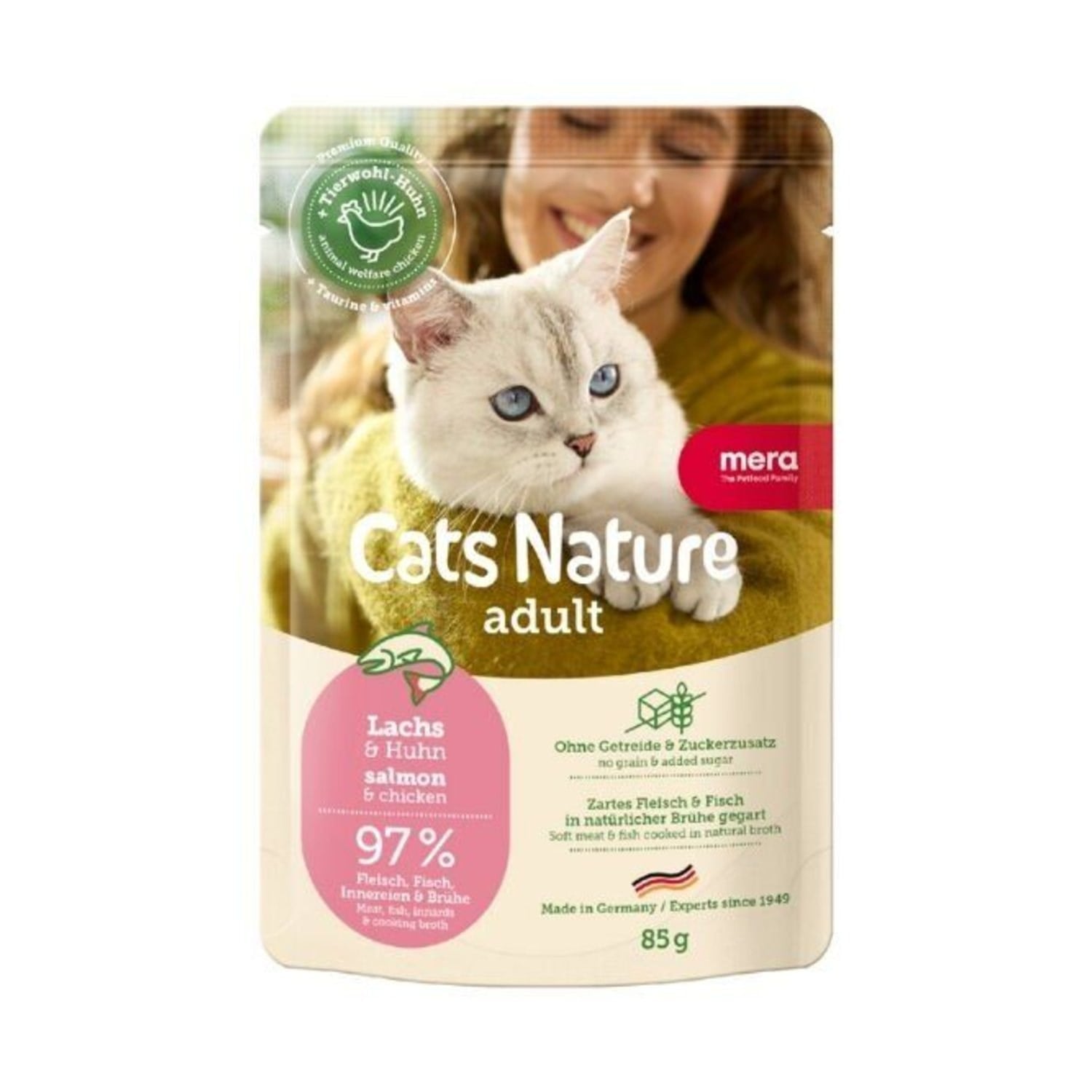 Mera Cats Nature Somonlu Pouch Yetişkin Konserve Kedi Maması 85 Gr