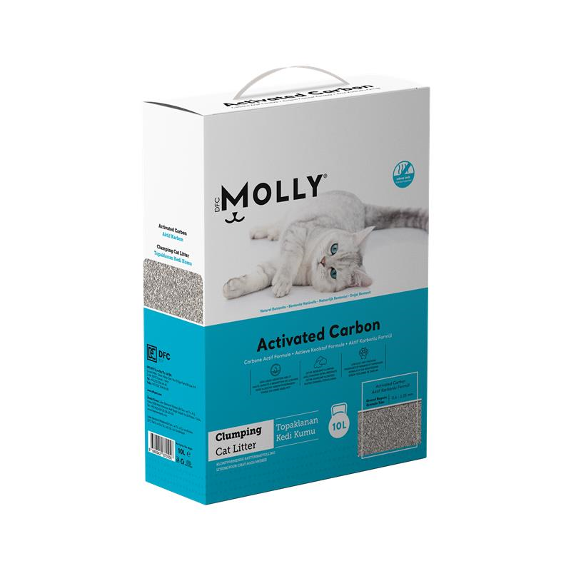 Molly Aktif Karbon Kedi Kumu 10 Lt