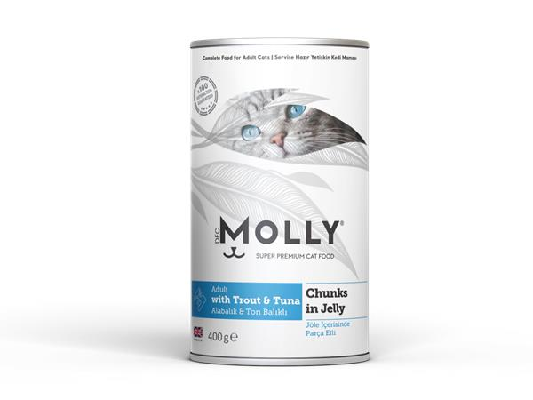 Molly Konserve Yetişkin Kedi Jöleli Balıklı 400 Gr