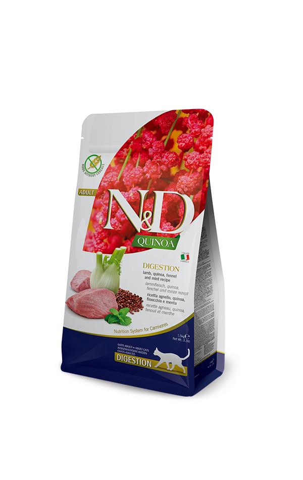 N&D Quinoa Digestion Kuzu Etli Yetişkin Kedi Maması 5 Kg