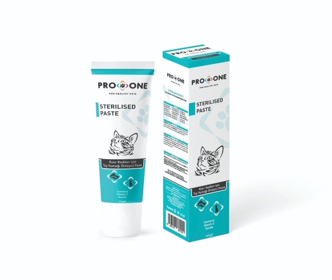 Pro One Sterilized Paste Kısır Kediler İçin Tüy Yumağı Önleyici Pasta 100 Gr