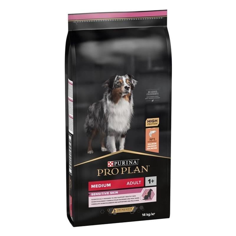 Pro Plan Medium Sensitive Skin Somonlu Yetişkin Köpek Maması 14 Kg