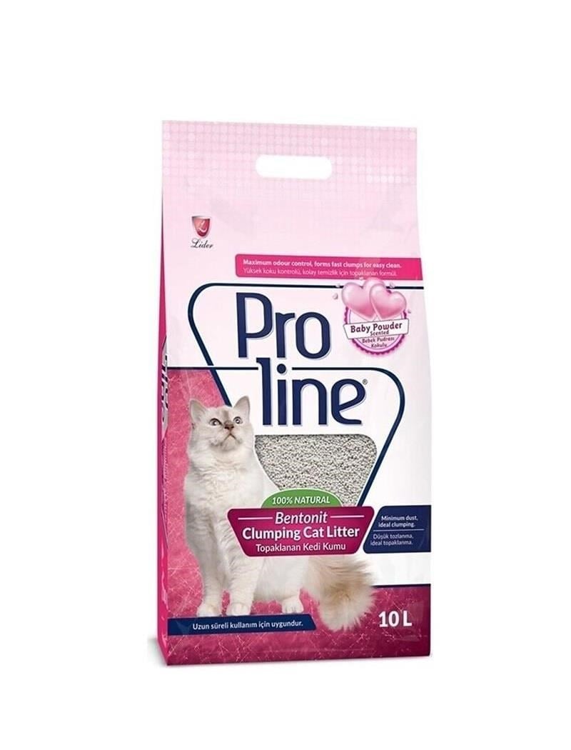 Proline Bebek Pudrası Kokulu Kalın Taneli Kedi Kumu 10 Lt