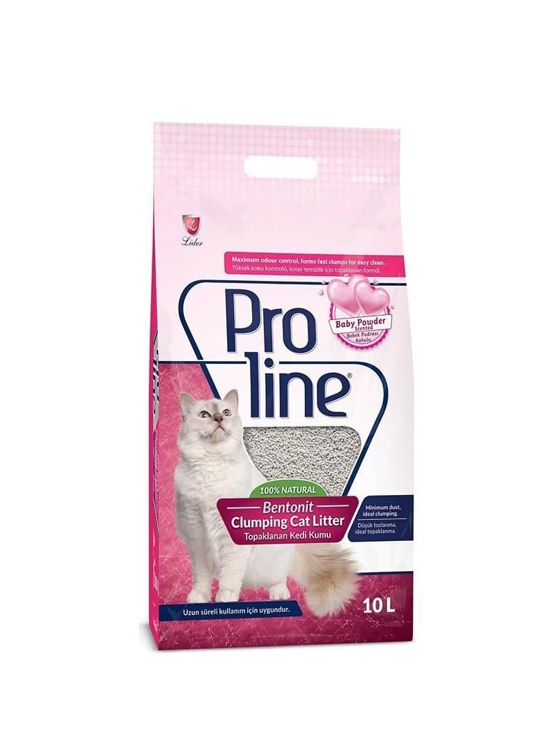 Proline Süper Topaklanan İnce Taneli Parfümlü Bentonit Kedi Kumu 10 Lt