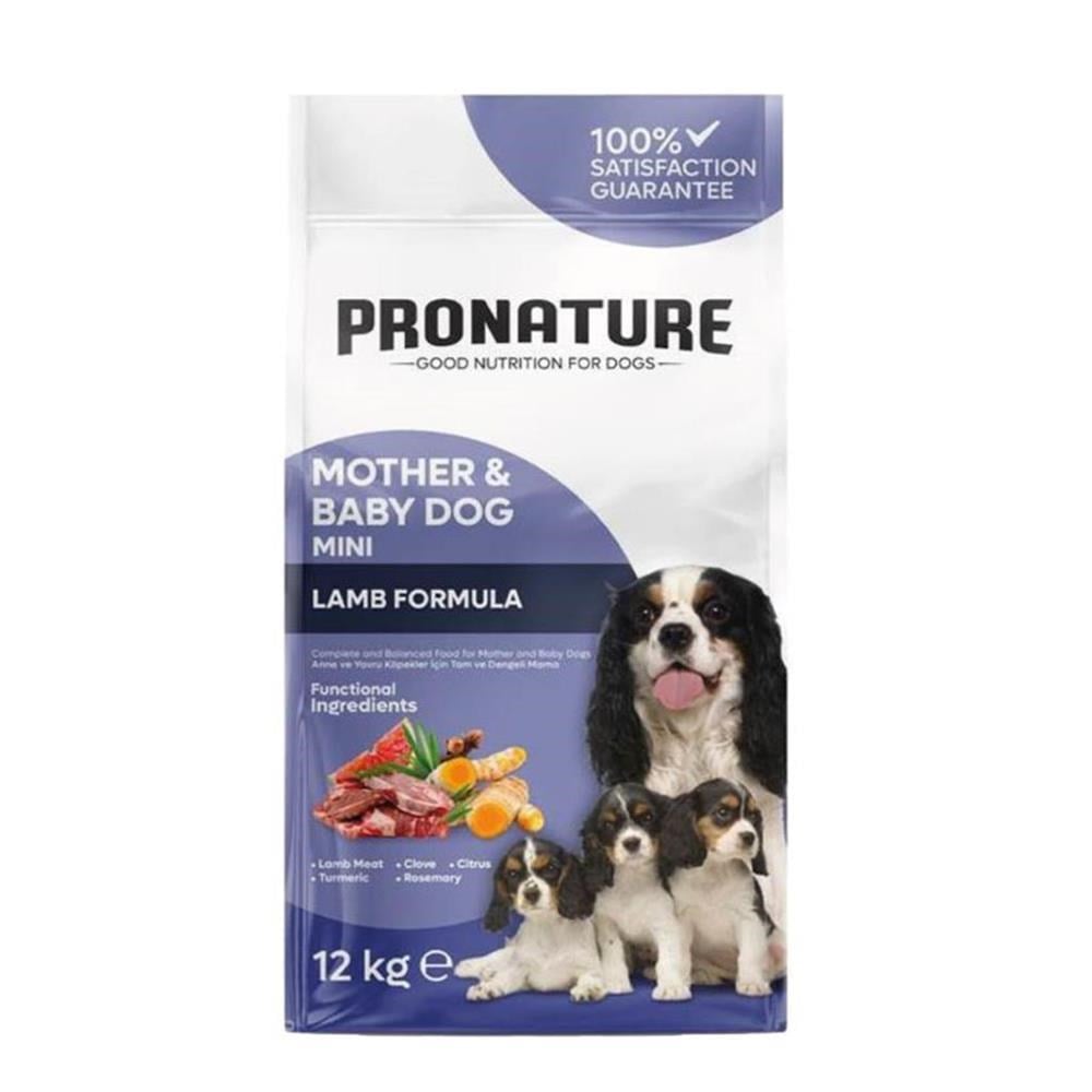 ProNature Mother & Babydog Kuzu Etli Anne & Yavru Köpek Maması 12 Kg