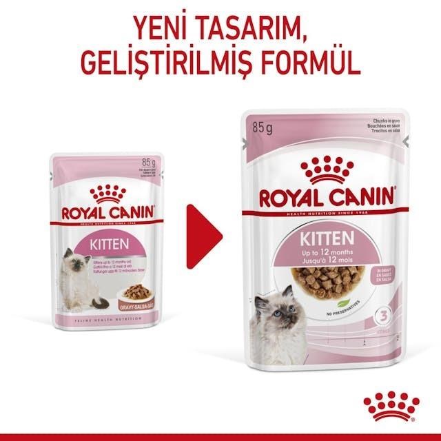 Royal Canin Kitten Gravy Yaş Yavru Kedi Maması 85 gr (6 adet)