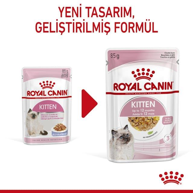 Royal Canin Kitten Jelly Yaş Yavru Kedi Maması 85 gr (12 adet)