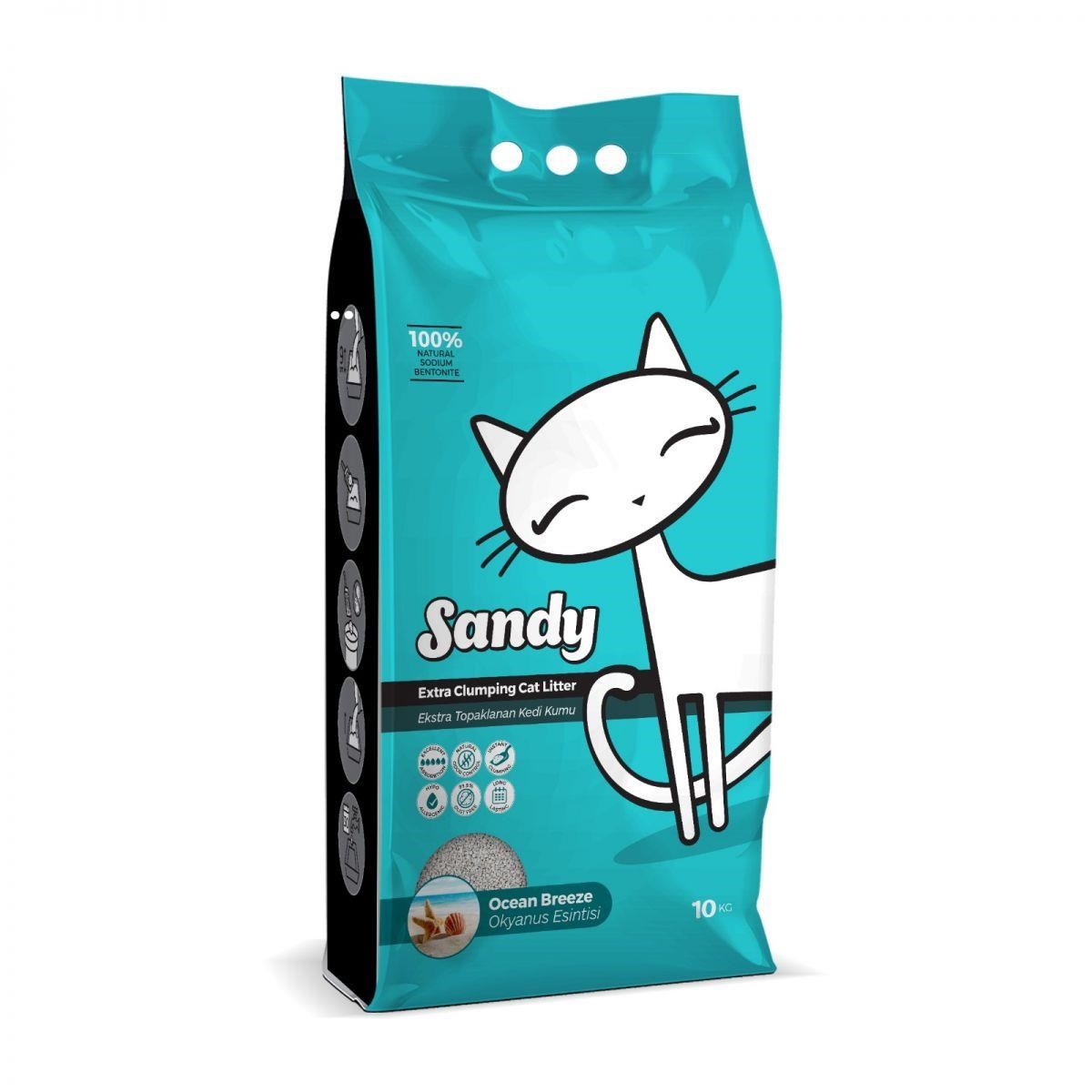 Sandy Ocean Breeze Okyanus Esintisi Kedi Kumu 10 Kg