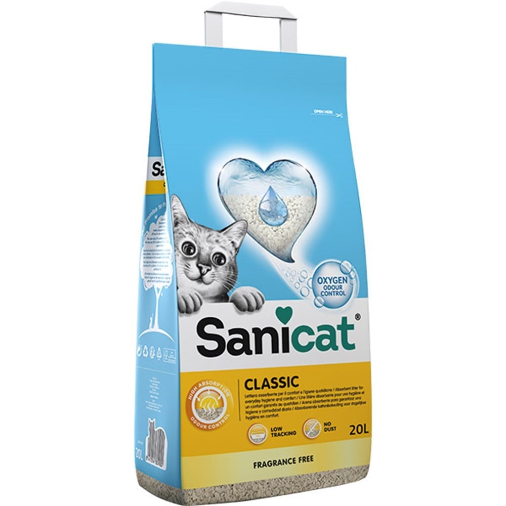 Sanicat Classic Unscented Kokusuz Kedi Kumu 20 Lt