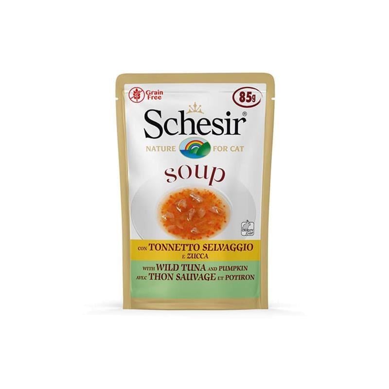 Schesir Ton Balıklı ve Balkabaklı Tahılsız Kedi Çorbası 85 Gr