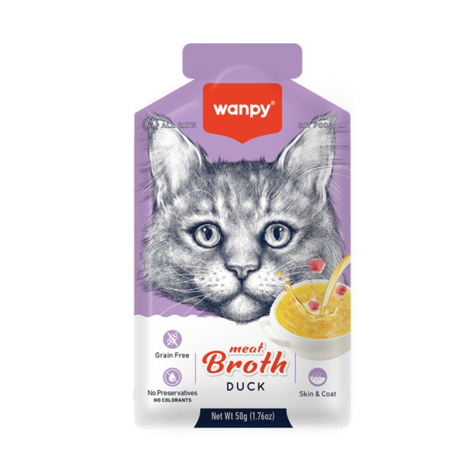 Wanpy Ördek Etli Tahılsız Kedi Çorbası 50 Gr