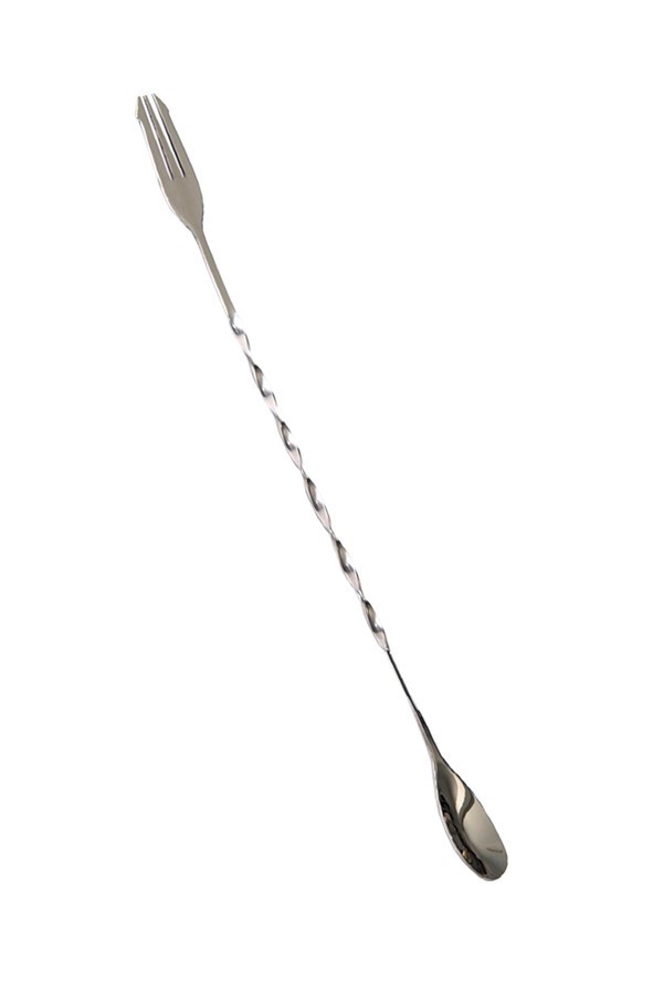 Burgulu Çatallı Bar Kaşık 33 cm