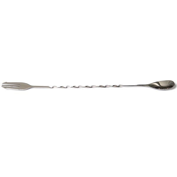 Burgulu Çatallı Bar Kaşık 33 cm