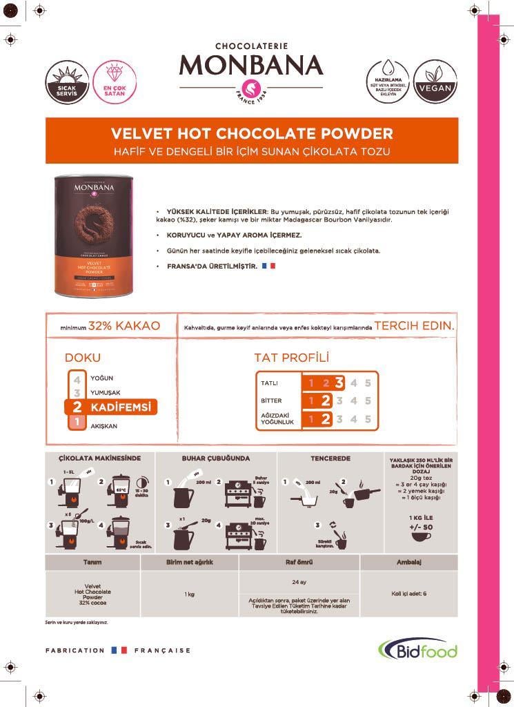 Monbana Sıcak Çikolata Velvet Po