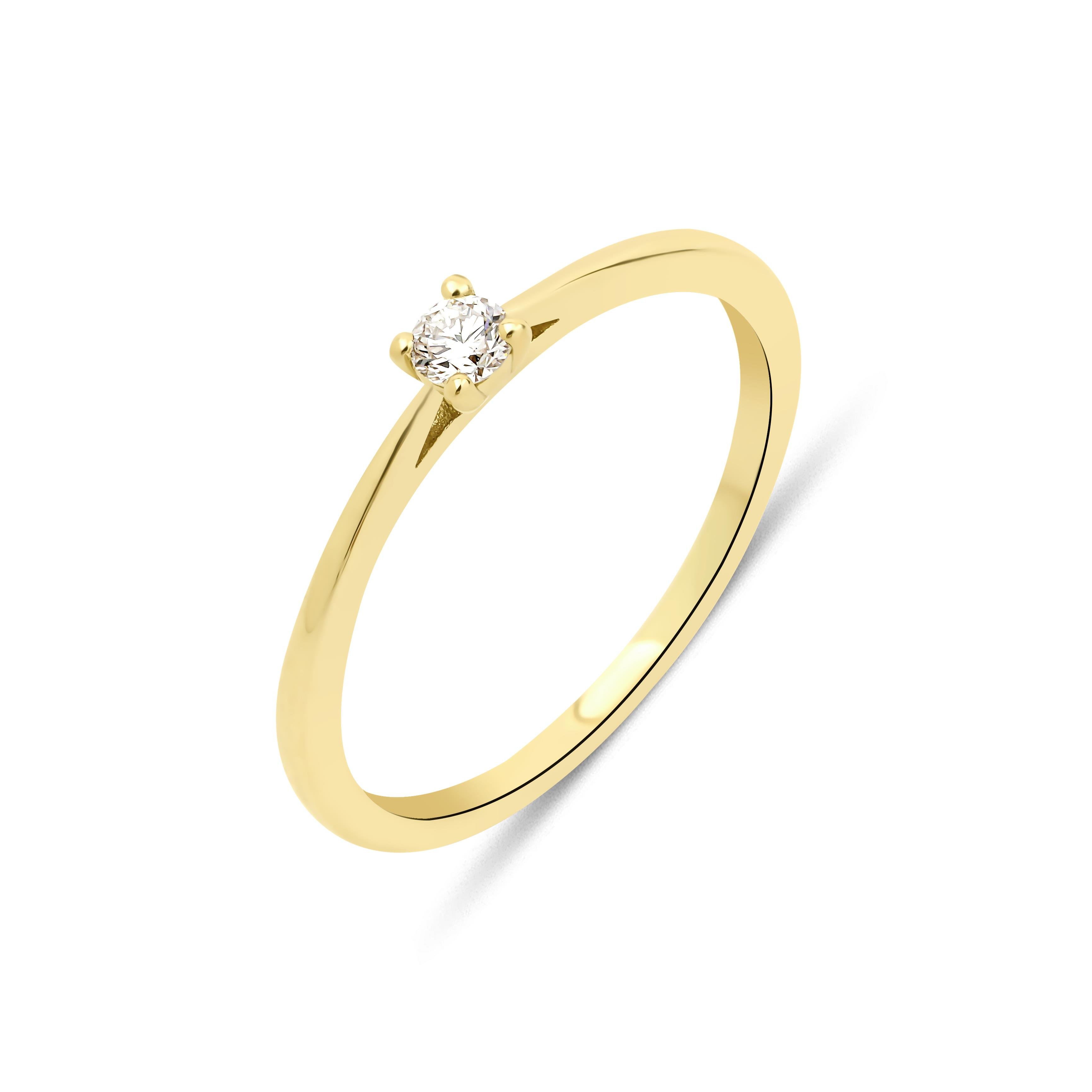 0.10 Karat 4 Tırnaklı Tektaş 