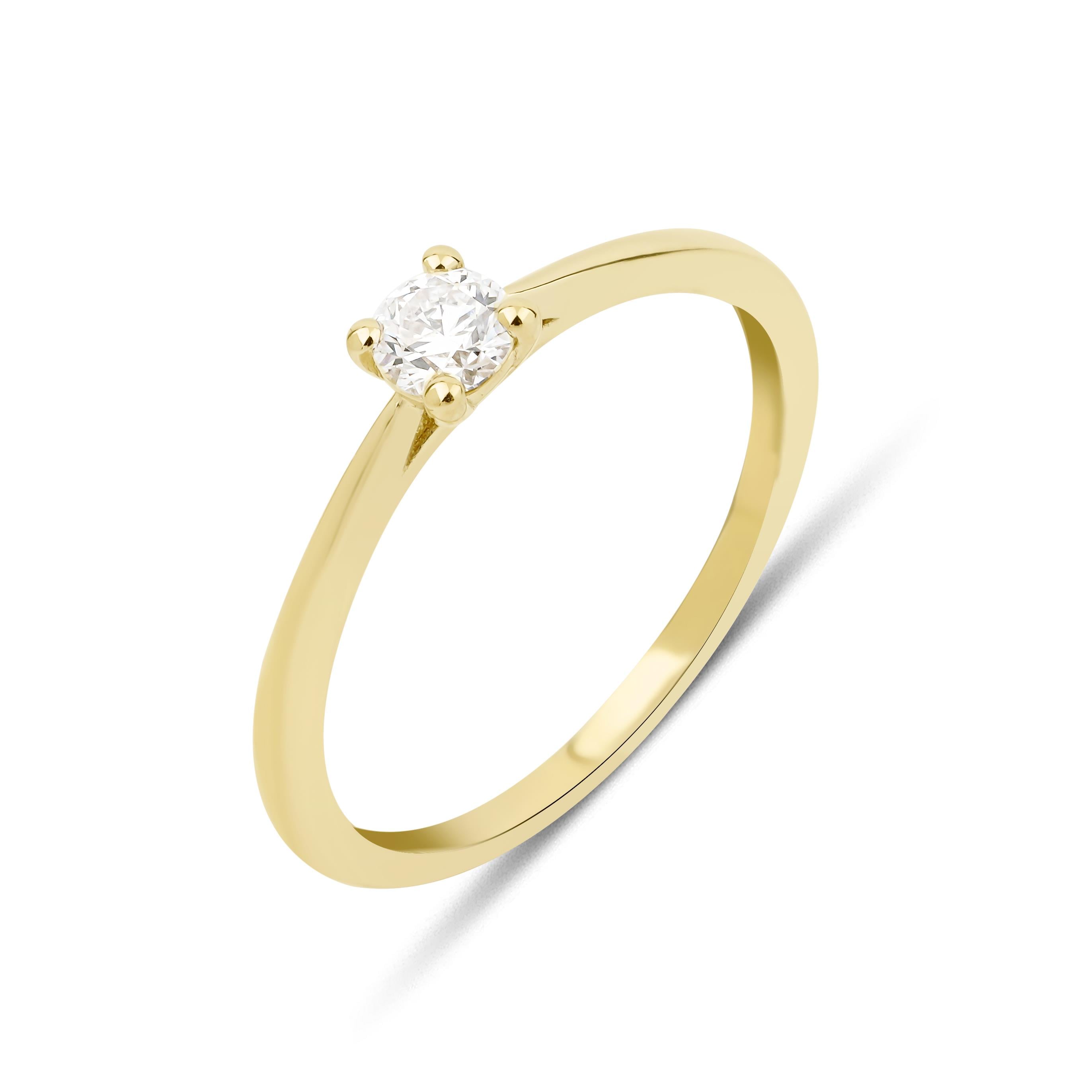 0.20 Karat 4 Tırnaklı Tektaş 