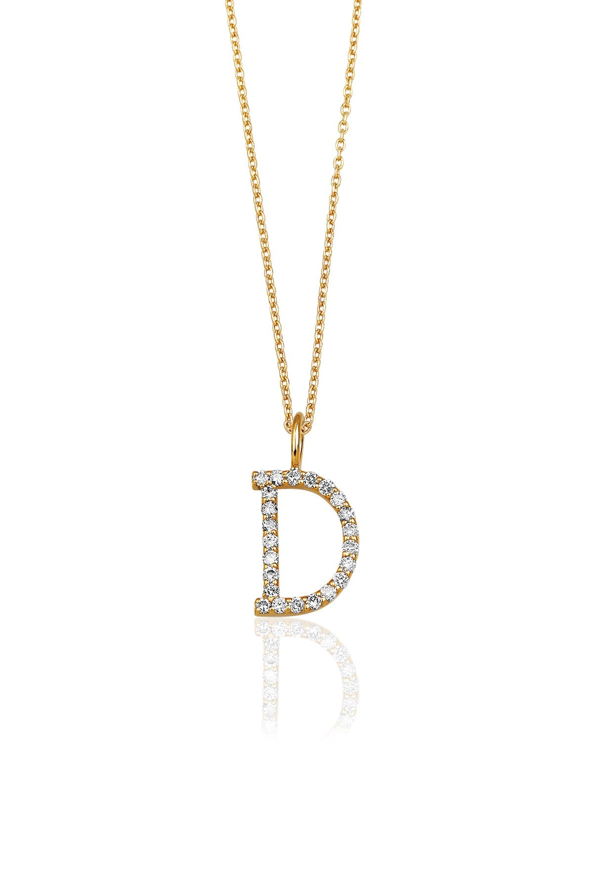 0.16 Karat D Harf Kolye