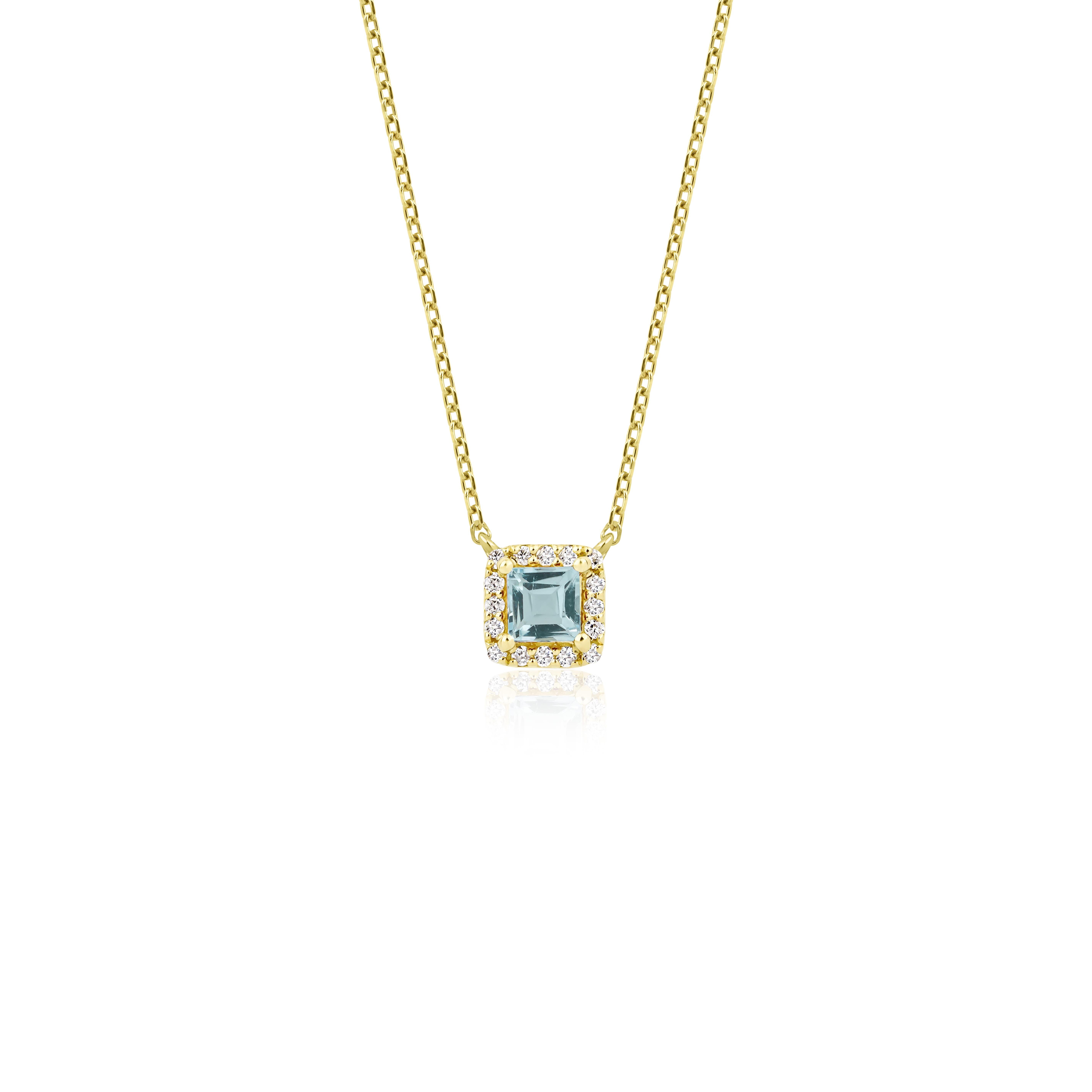 Blue Topaz Halo Küpe