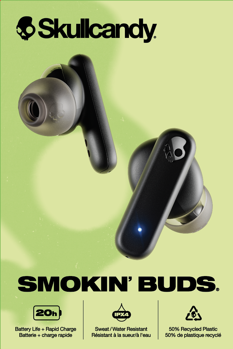 Skullcandy Smokin Buds Tws Kablosuz Kulak İçi Kulaklık