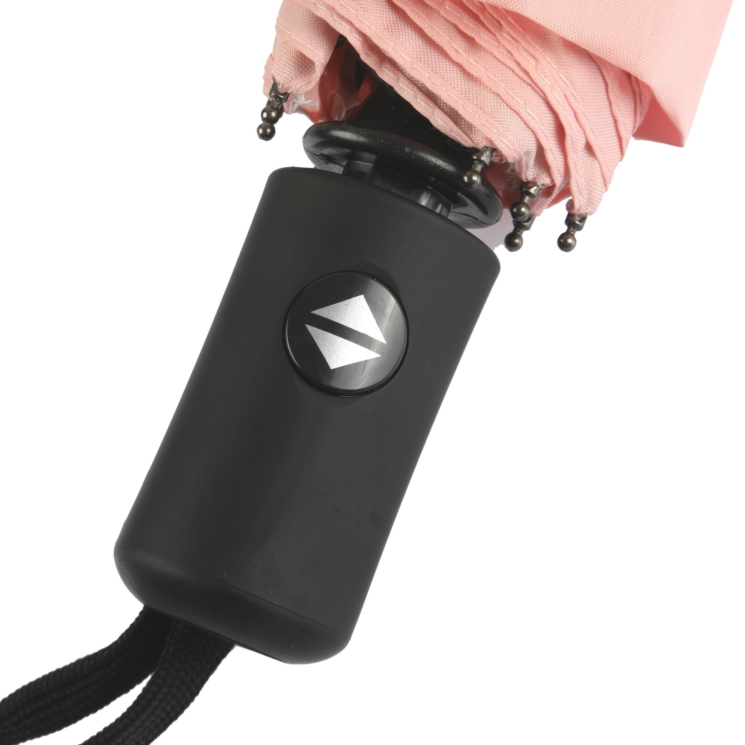  Pembe Fiber Telli Rüzgara Dayanıklı Tam Otomatik Pembe Şemsiye 8 Telli