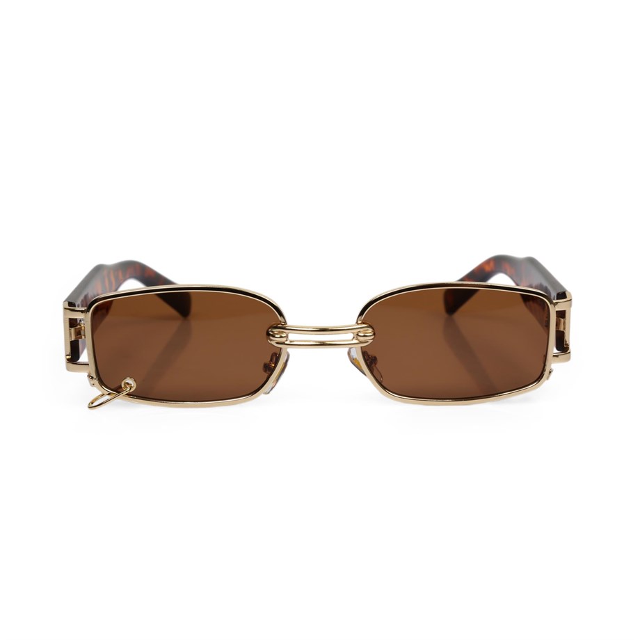 Angel Eyes Dikdörtgen Leopar Halkalı Unisex Güneş Gözlüğü