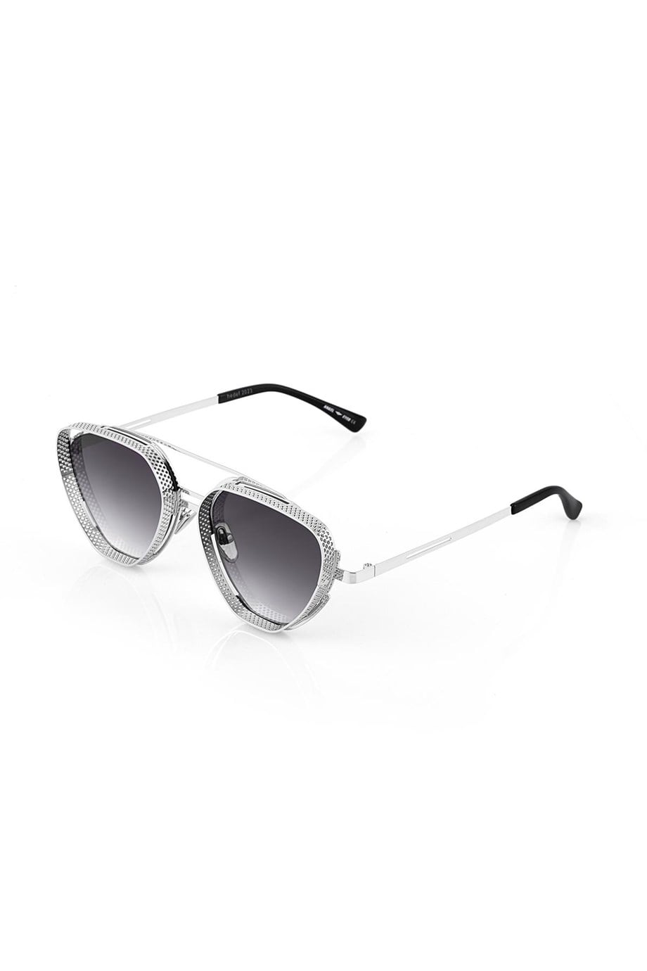 Angel Eyes Gümüş Geometrik Çerçeve Unisex Güneş Gözlüğü
