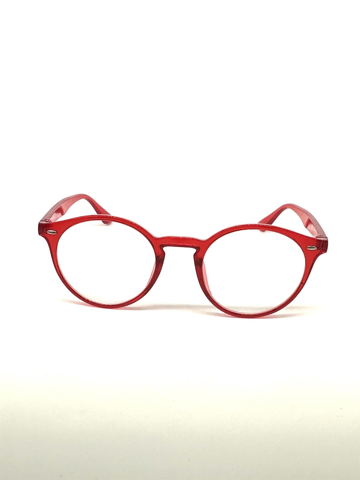 Angel Eyes Luna Oval Saydam Çerçeveli Unisex Kırmızı Güneş Gözlüğü