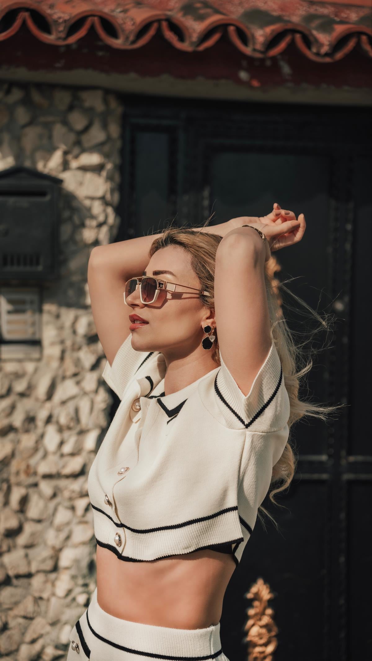 Angel Eyes Mor Camlı Beyaz-Rose Çerçeveli Unisex Güneş Gözlüğü AE0918C3