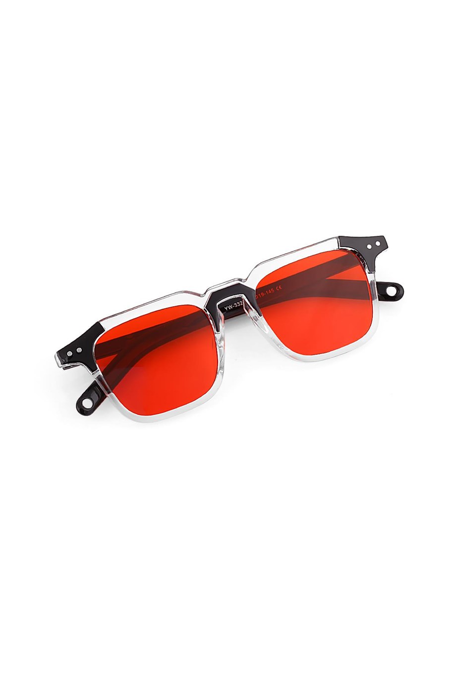 Angel Eyes Siyah Dikdörtgen Unisex Güneş Gözlüğü