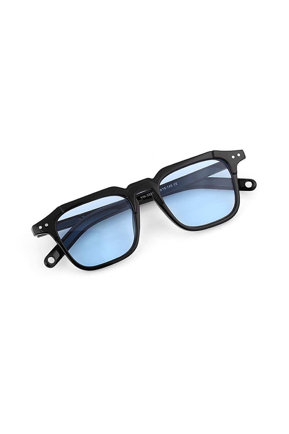 Angel Eyes Siyah Dikdörtgen Unisex Güneş Gözlüğü