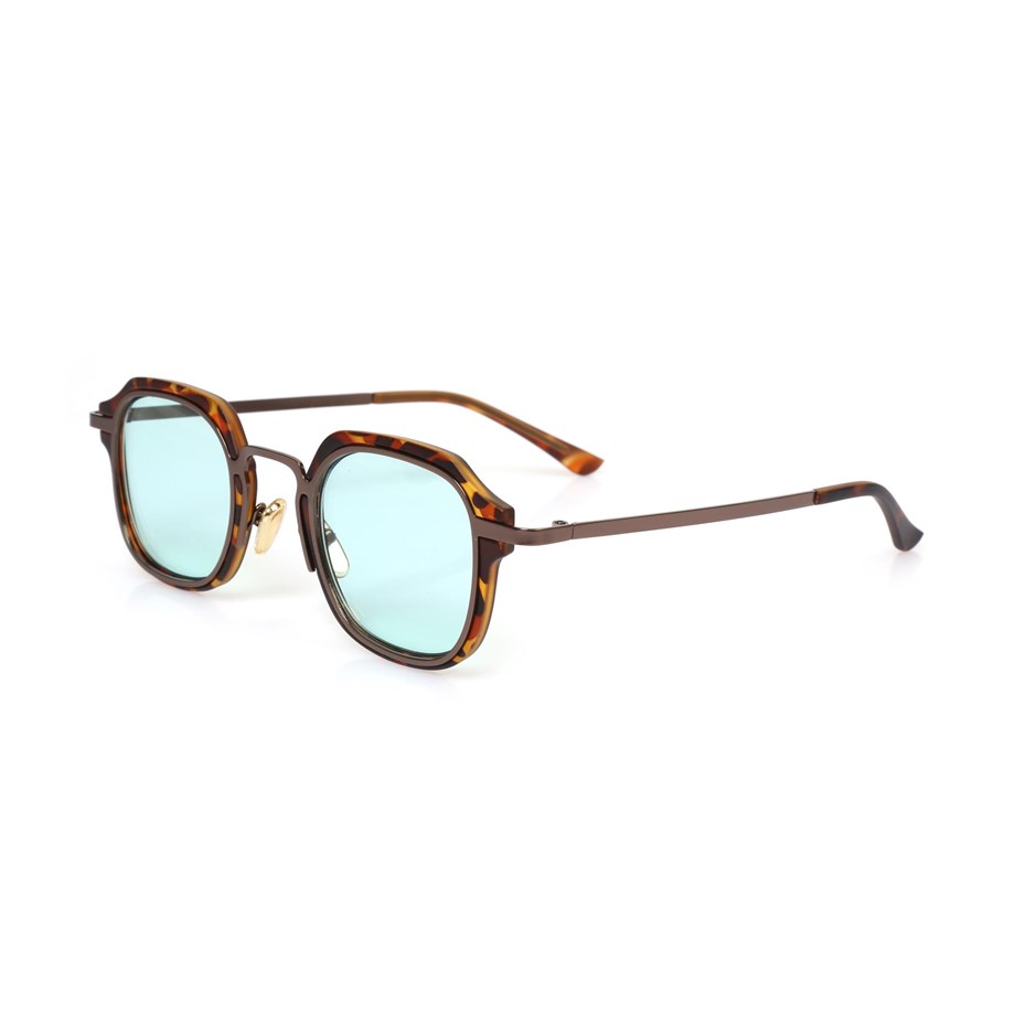 Dikdörtgen Leopar Çerçeceli Unisex Güneş Gözlüğü AE2105C18