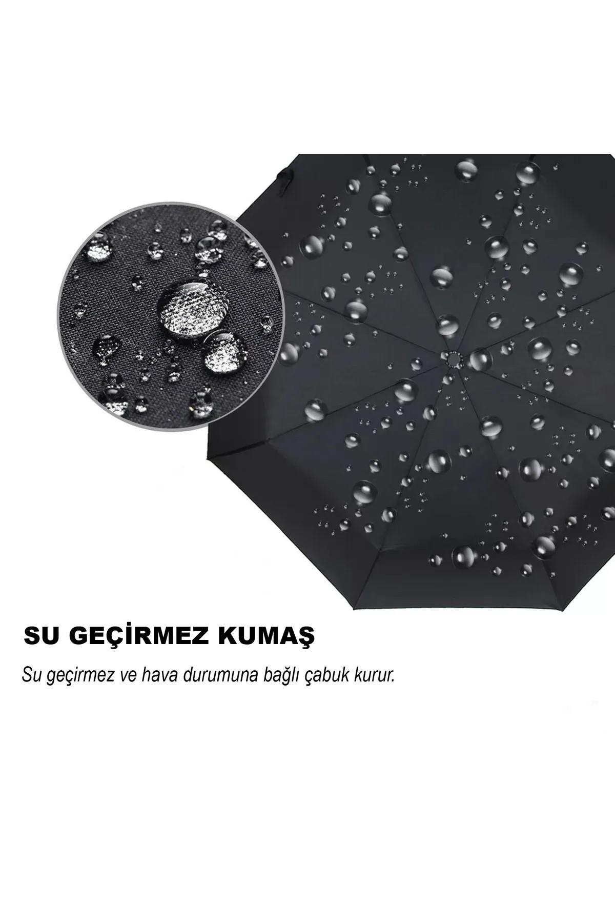 Rüzgara Dayanıklı Klasik Tasarım Çiçek Desenli Koyu Yeşil Bastonlu Fiberglass Şemsiye - Şık ve Dayanıklı Model 16 Telli