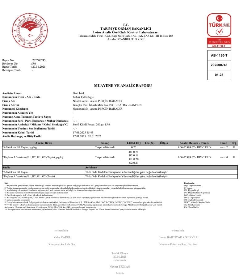 Çiğ Kabak Çekirdeği